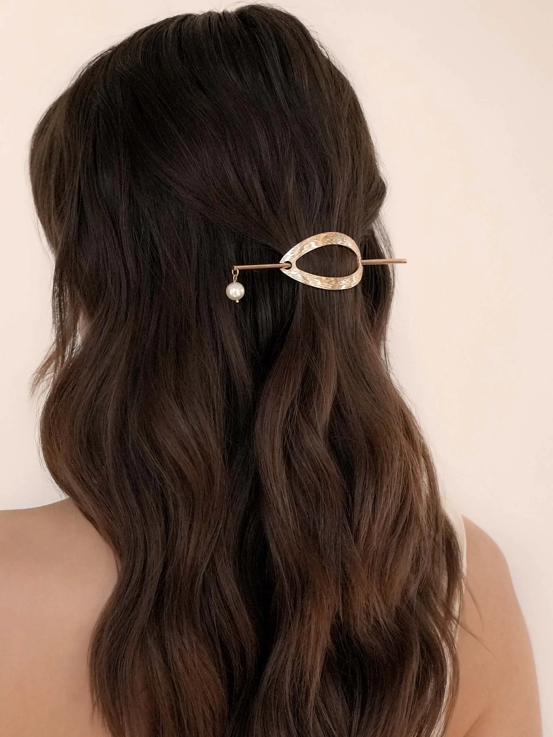Oval French Barrette sold by ettika product image thumbnail 3
