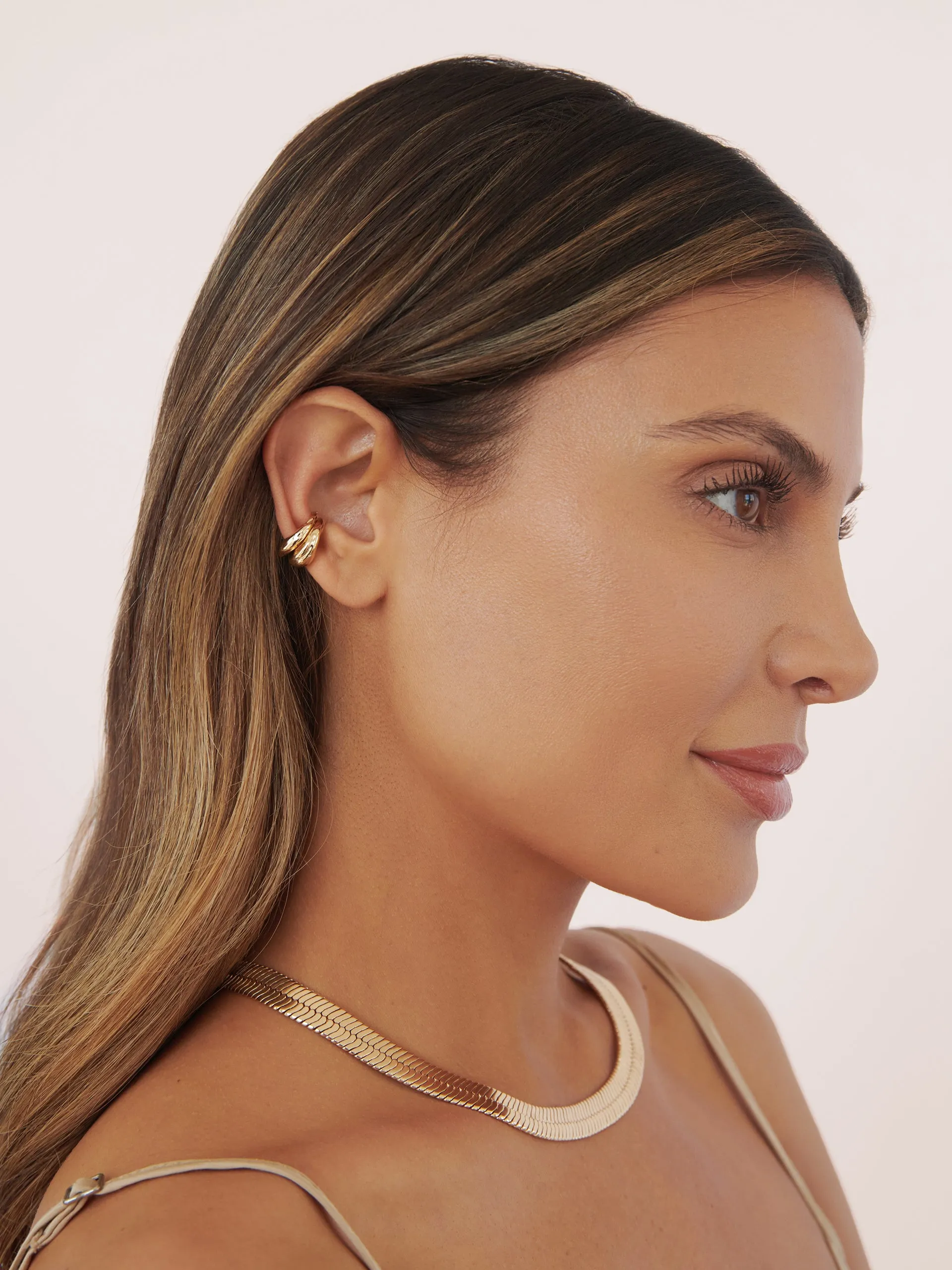 Bold Metallic Ear Cuff Set sold by ettika product image thumbnail 4