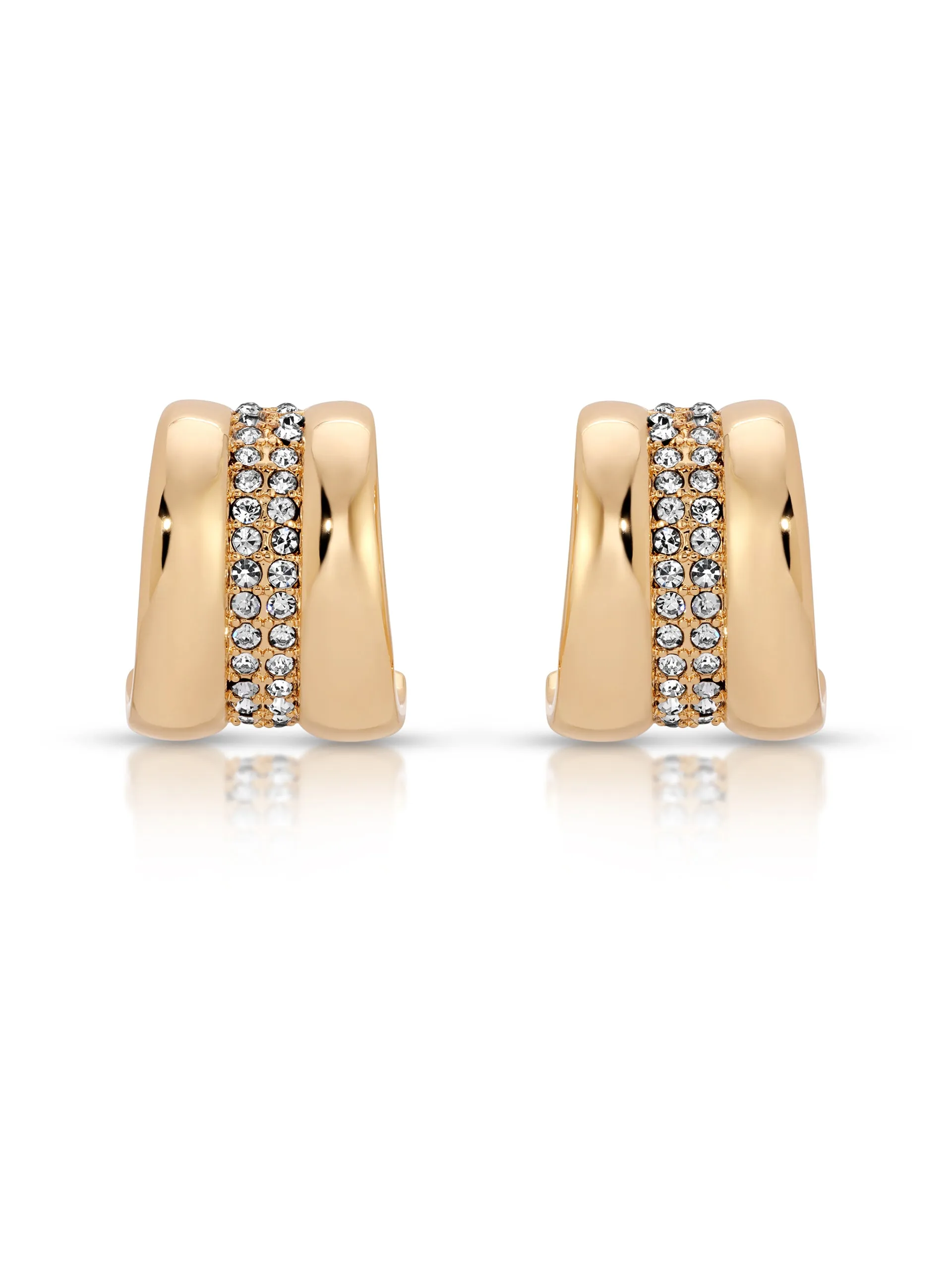 Pave Center Hoops sold by ettika product image thumbnail 3