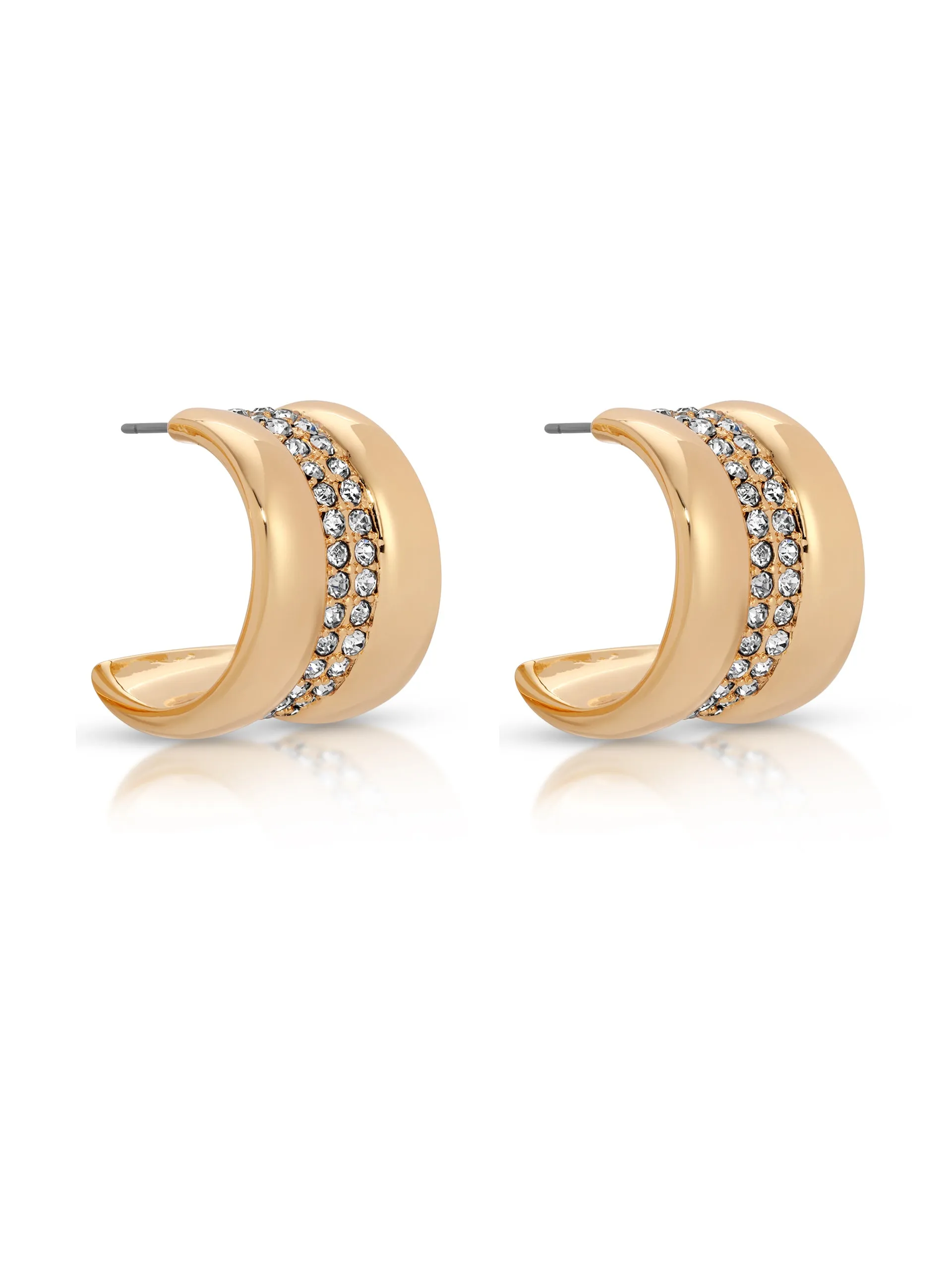 Pave Center Hoops sold by ettika product image thumbnail 5