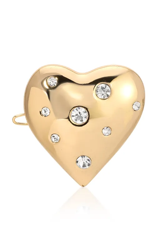 Platinum Love Barrette sold by ettika