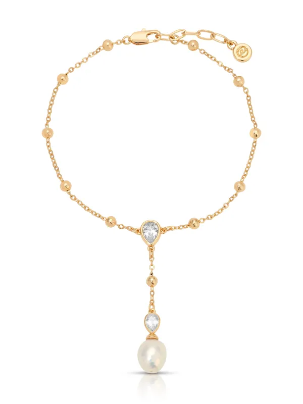 Elegant Dangle Chain Anklet sold by ettika
