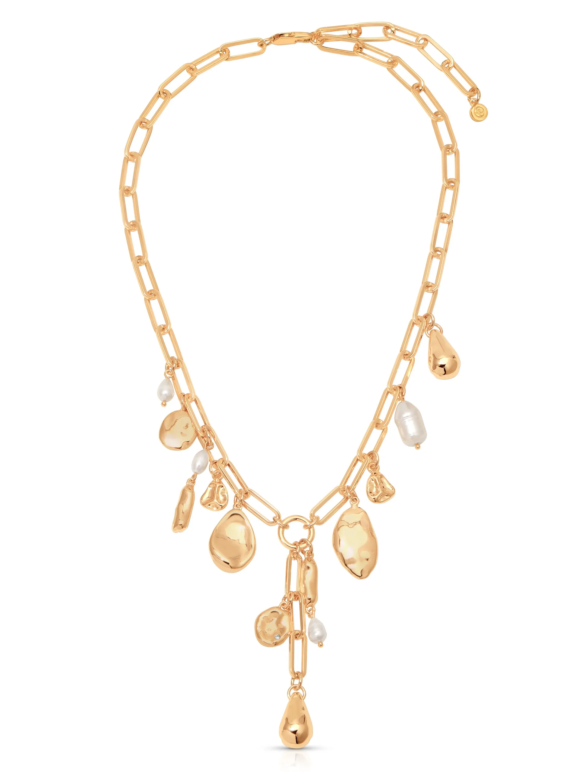 Melting Metal Charm Lariat sold by ettika product image thumbnail 3