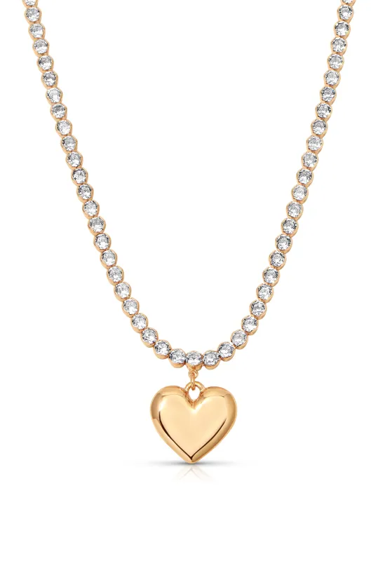 Luminous Love Tennis Necklace sold by ettika