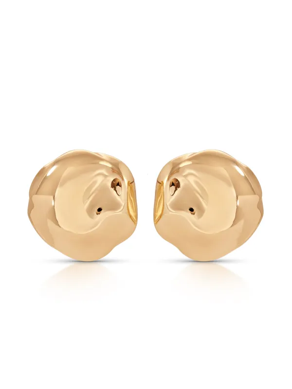 Molten Button Studs sold by ettika