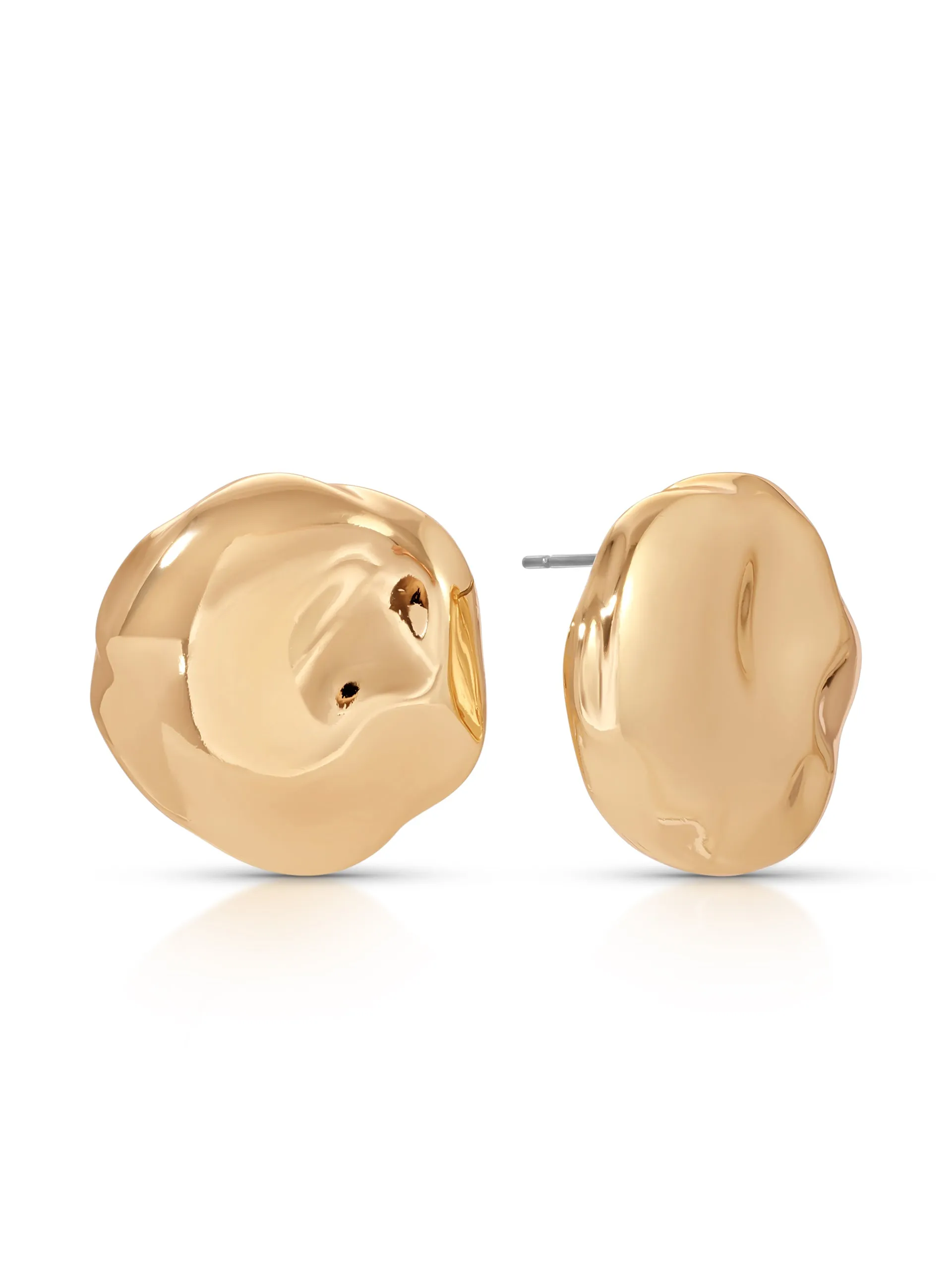 Molten Button Studs sold by ettika product image thumbnail 5