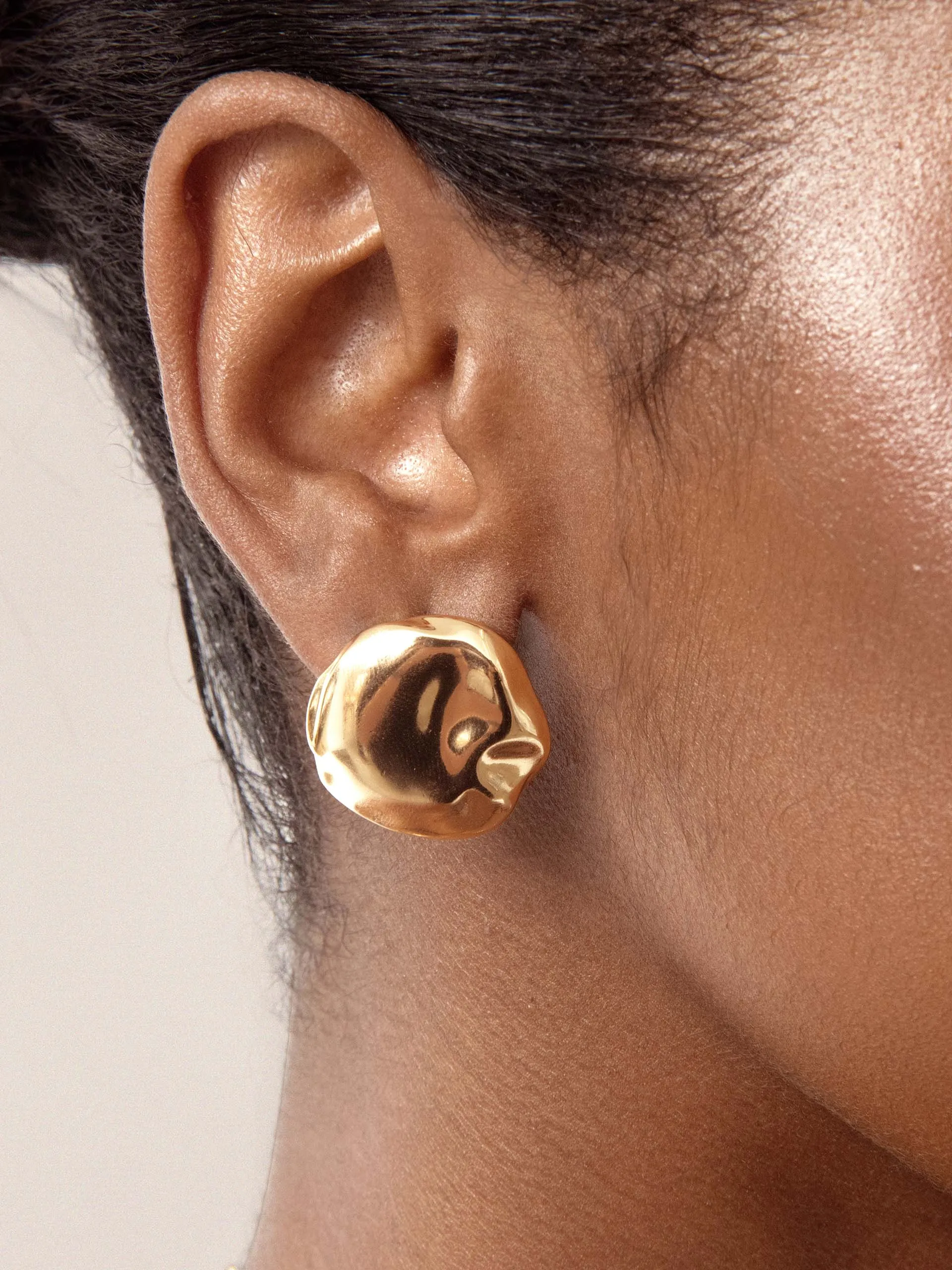 Molten Button Studs sold by ettika product image thumbnail 2