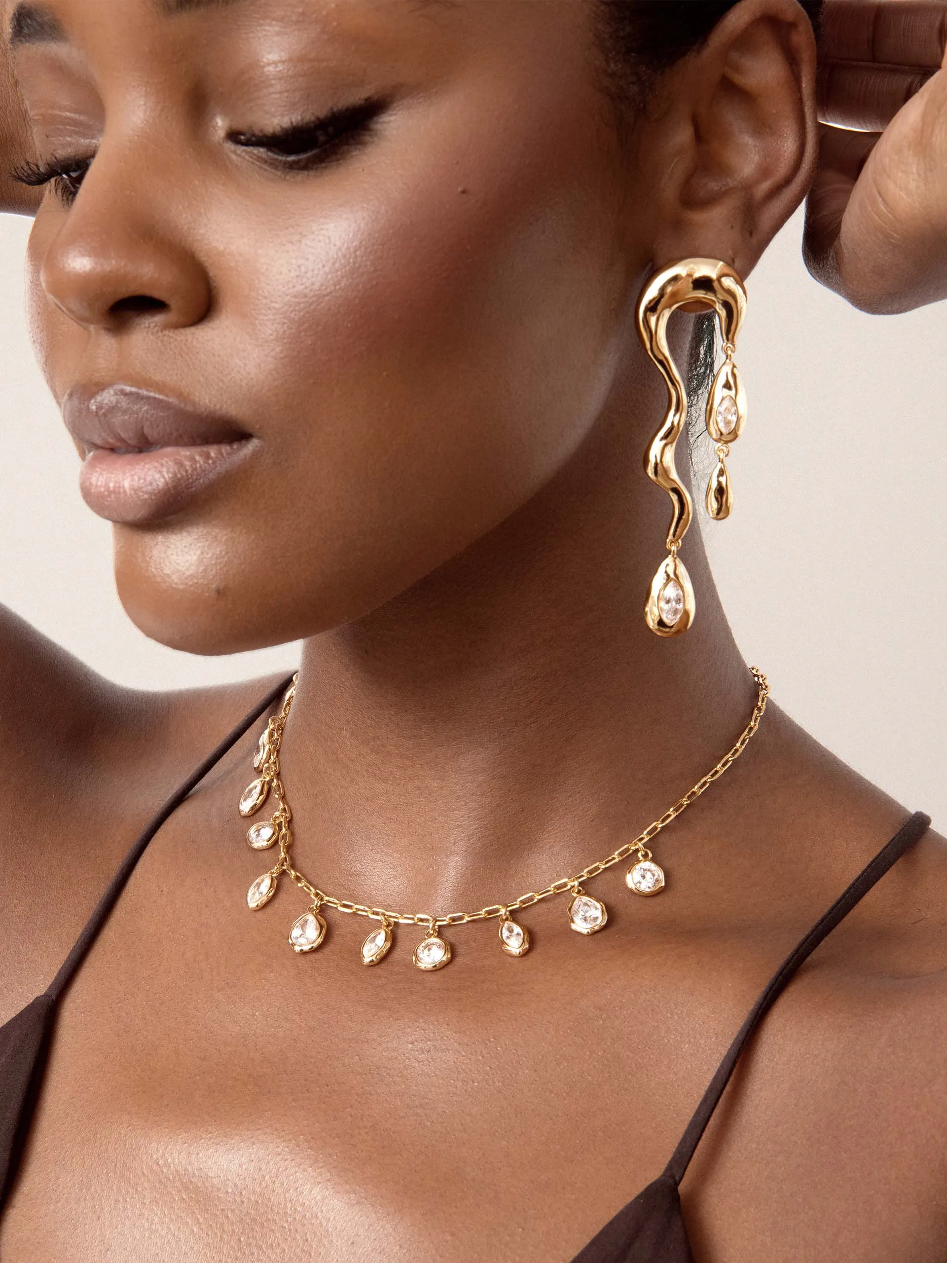 Liquid Crystal Charm Necklace sold by ettika product image thumbnail 4