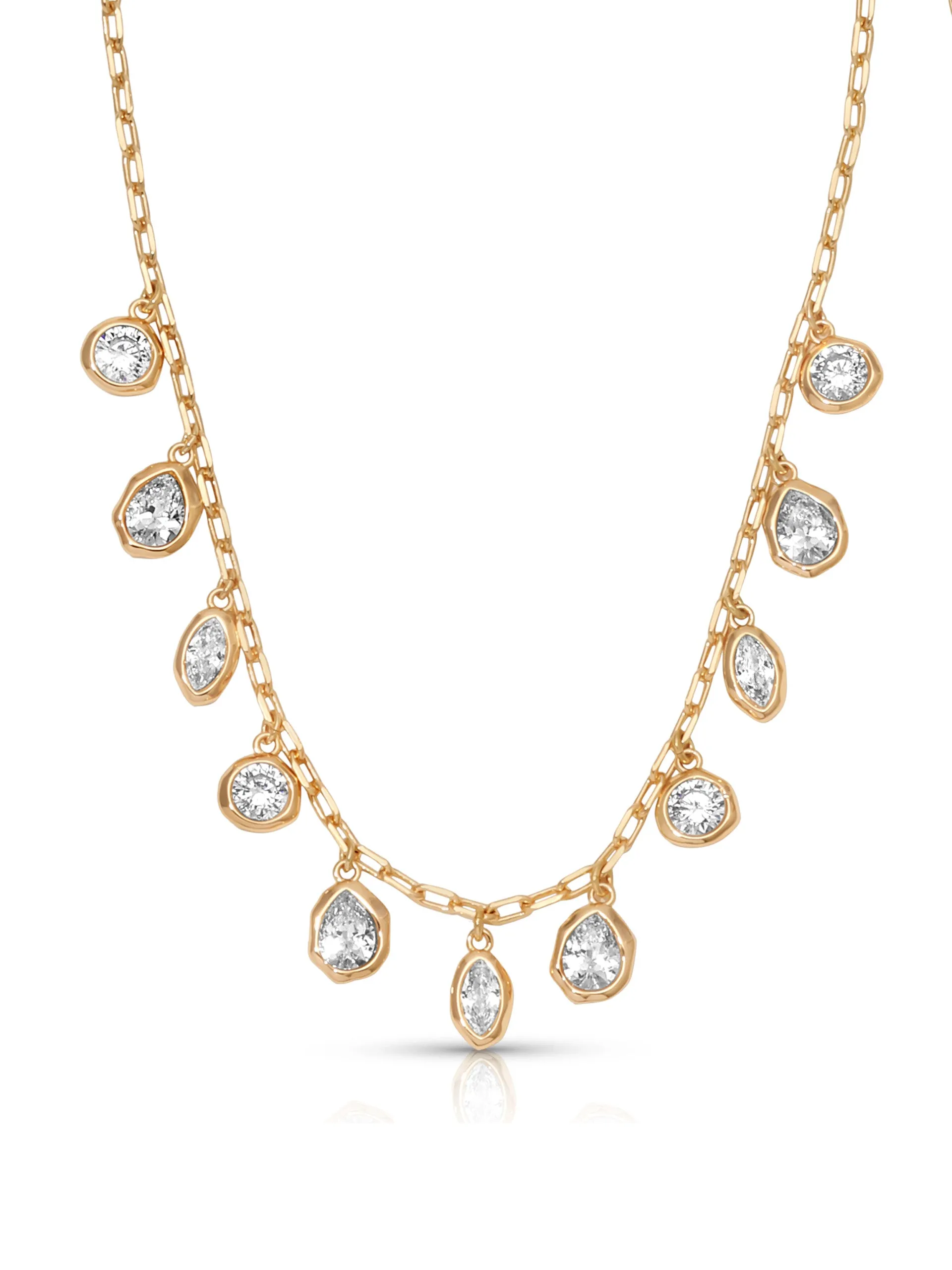 Liquid Crystal Charm Necklace sold by ettika