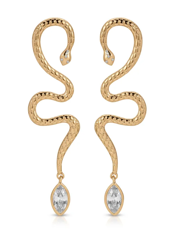 Serpentina Statement Earring sold by ettika