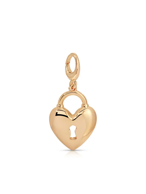 Heart Lock Charm sold by ettika