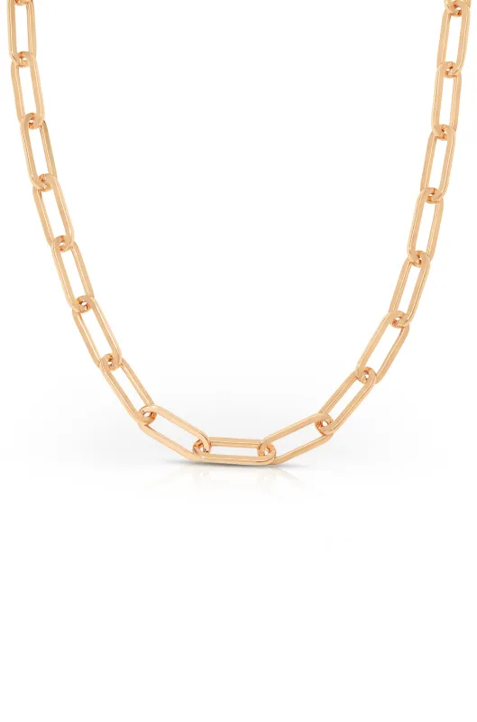 Paperclip Chain Necklace sold by ettika