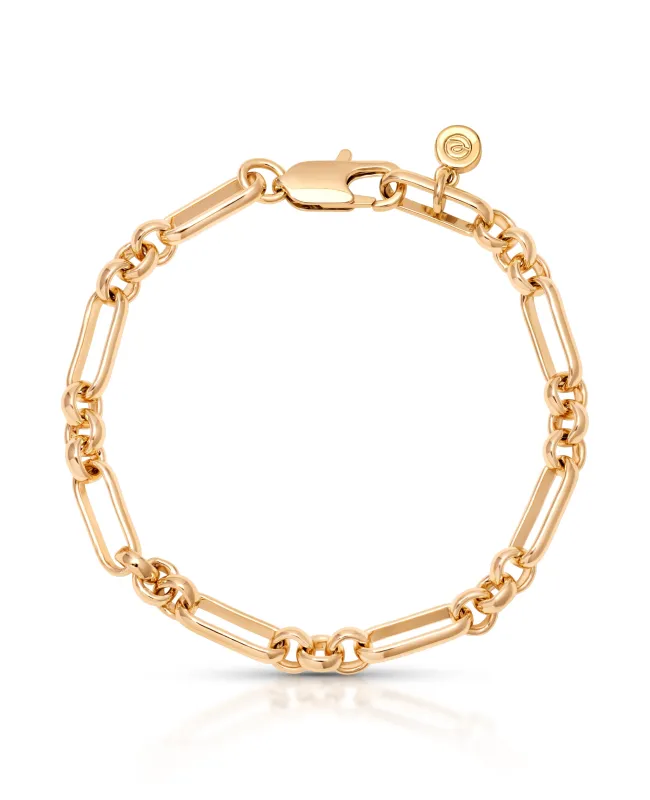 Mixed Link Chain Bracelet sold by ettika