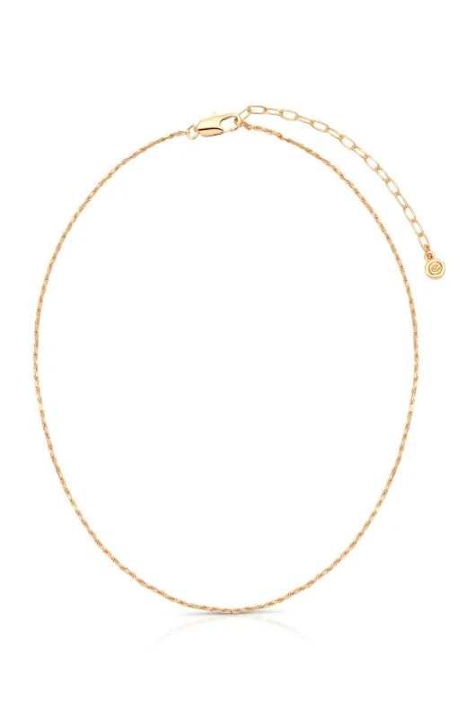 Dainty Rope Chain Necklace sold by ettika