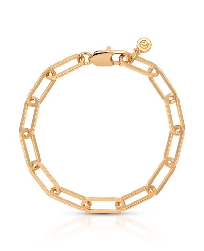 Paperclip Chain Bracelet sold by ettika