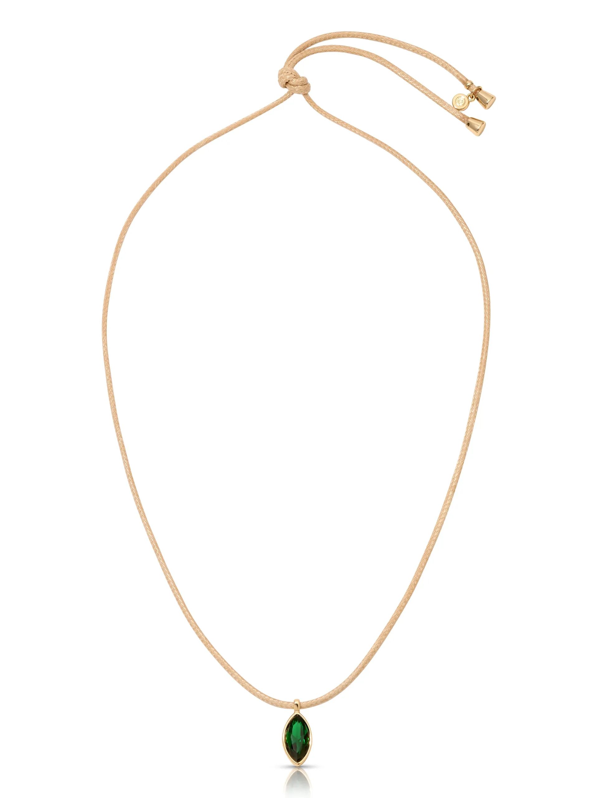 Marquise Emerald Cord Necklace sold by ettika product image thumbnail 3