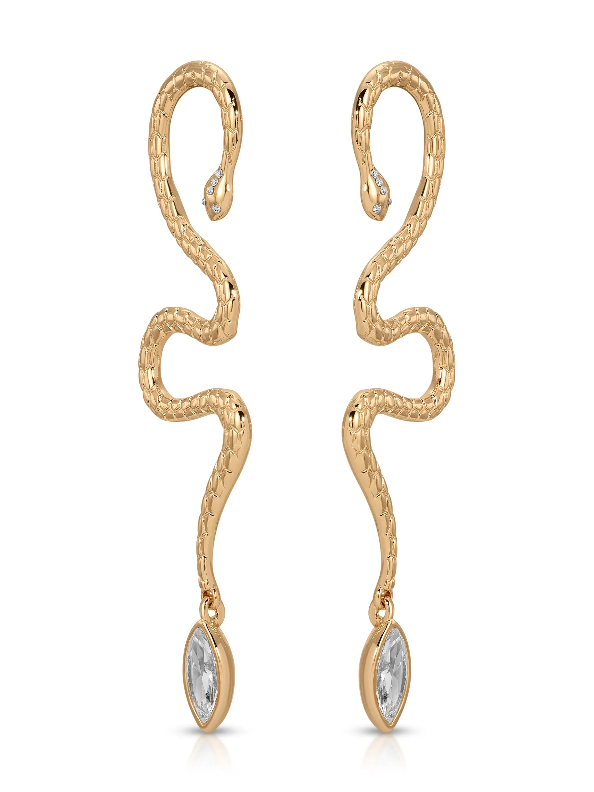 Serpentina Statement Snake Earring sold by ettika product image thumbnail 3