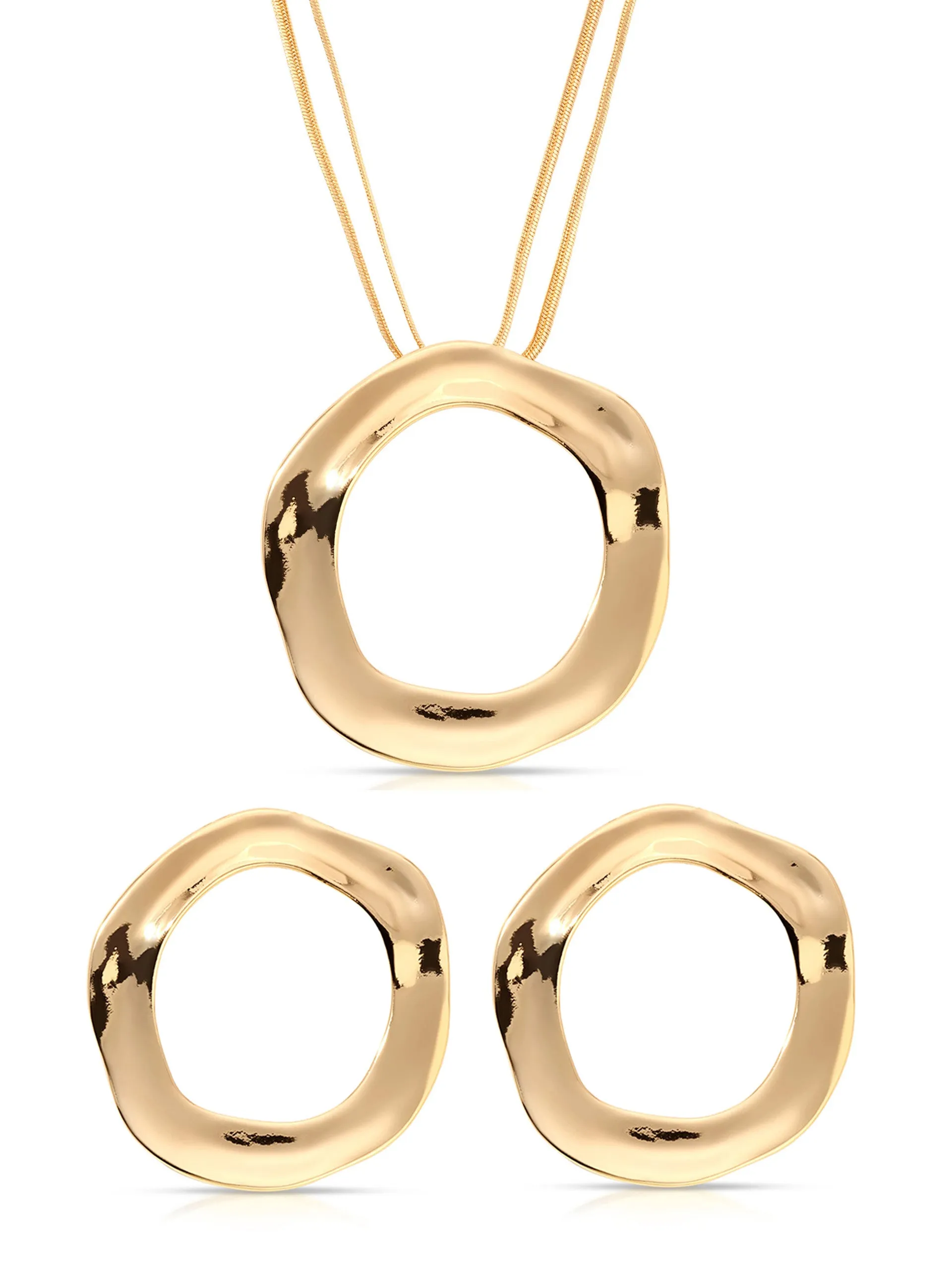 Open Circle Set sold by ettika