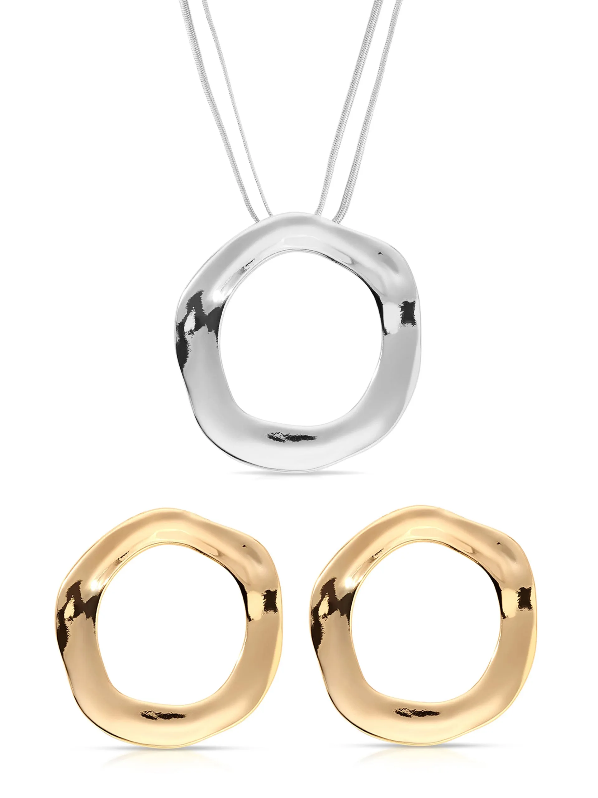 Open Circle Set sold by ettika product image thumbnail 5