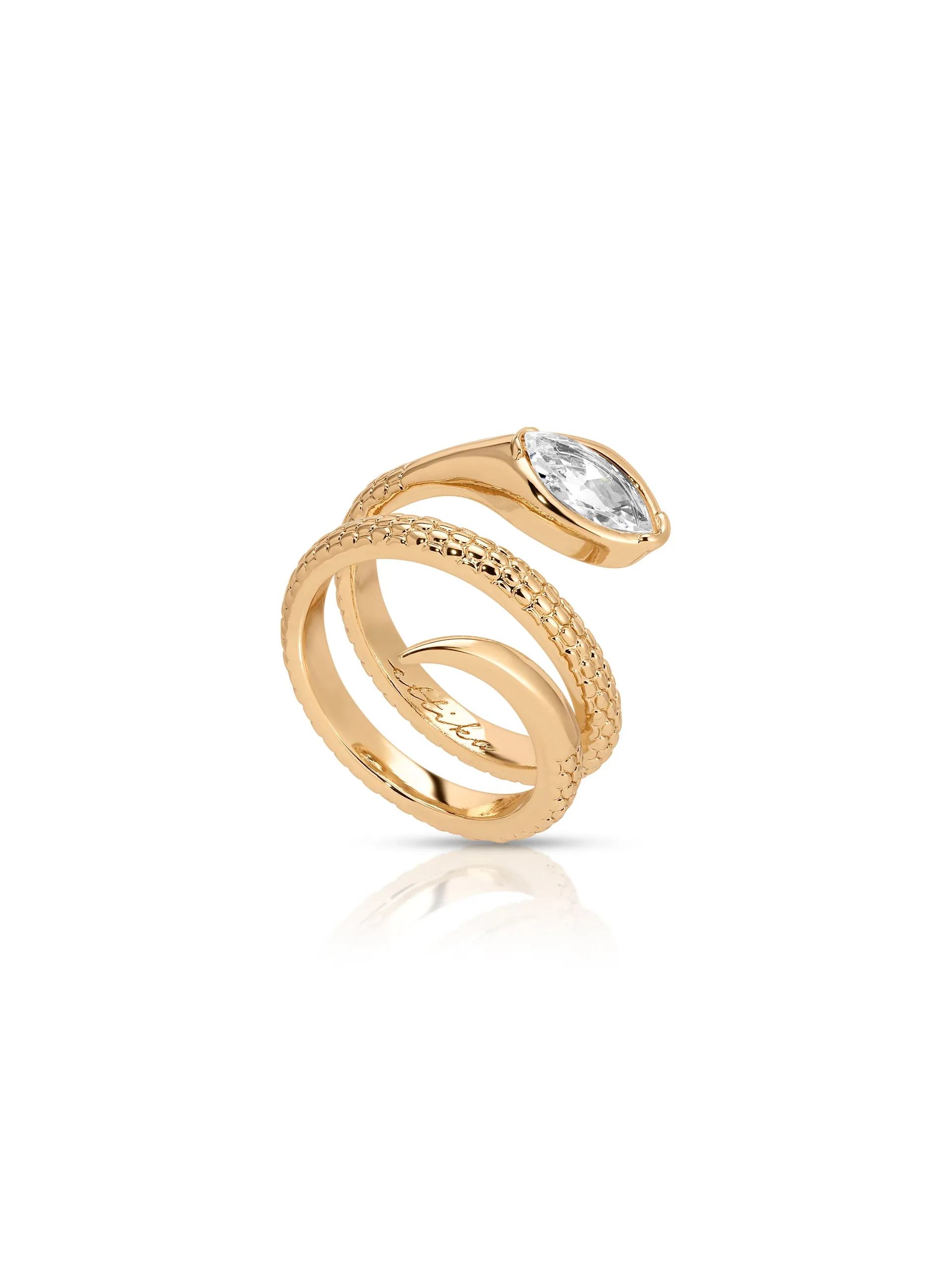 Marquise Coiled Snake Ring sold by ettika product image thumbnail 3