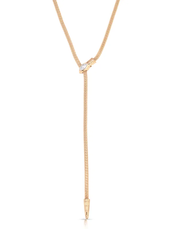 Serpentina Snake Lariat sold by ettika