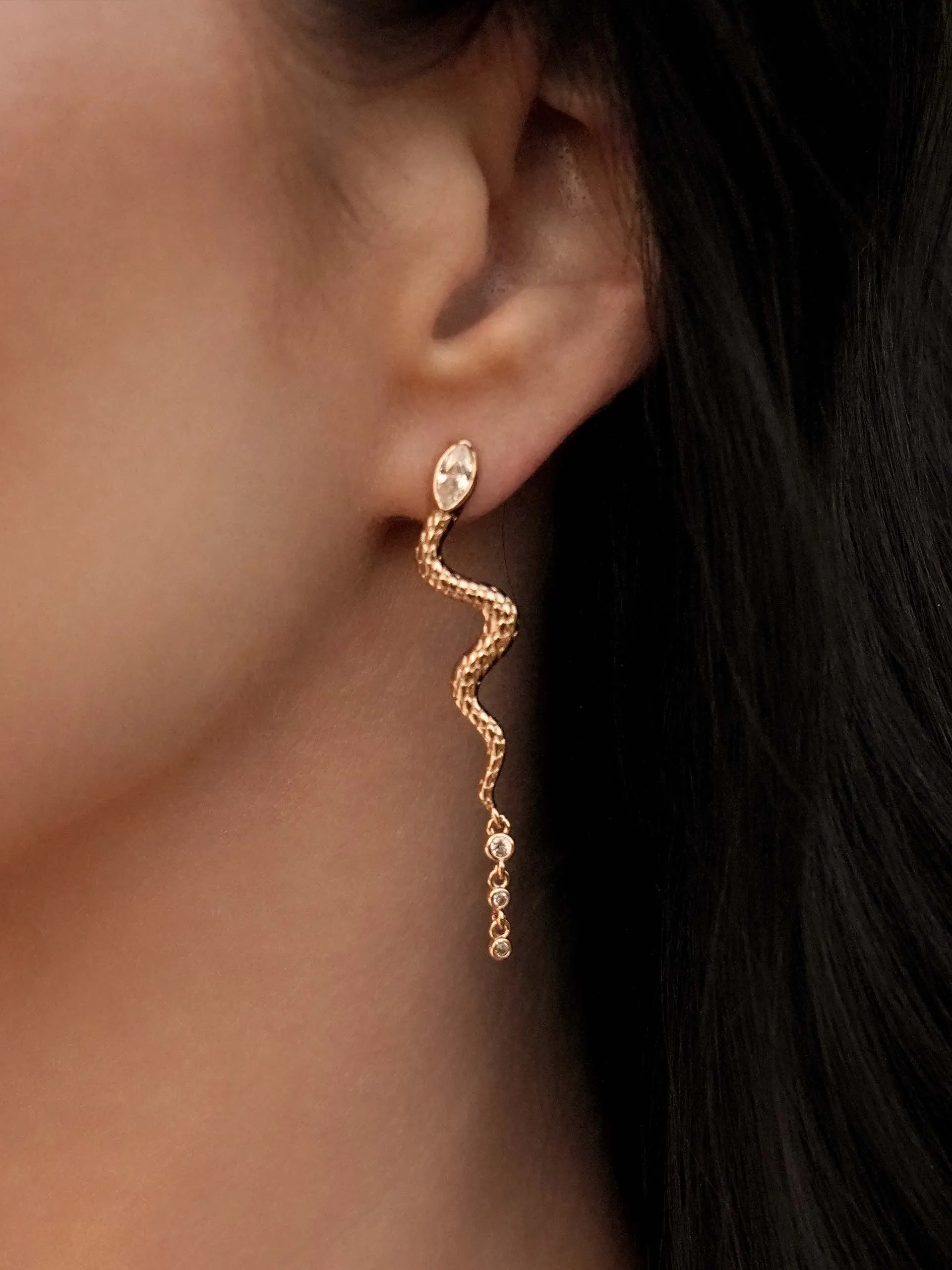 Serpentina Snake Earrings sold by ettika product image thumbnail 2