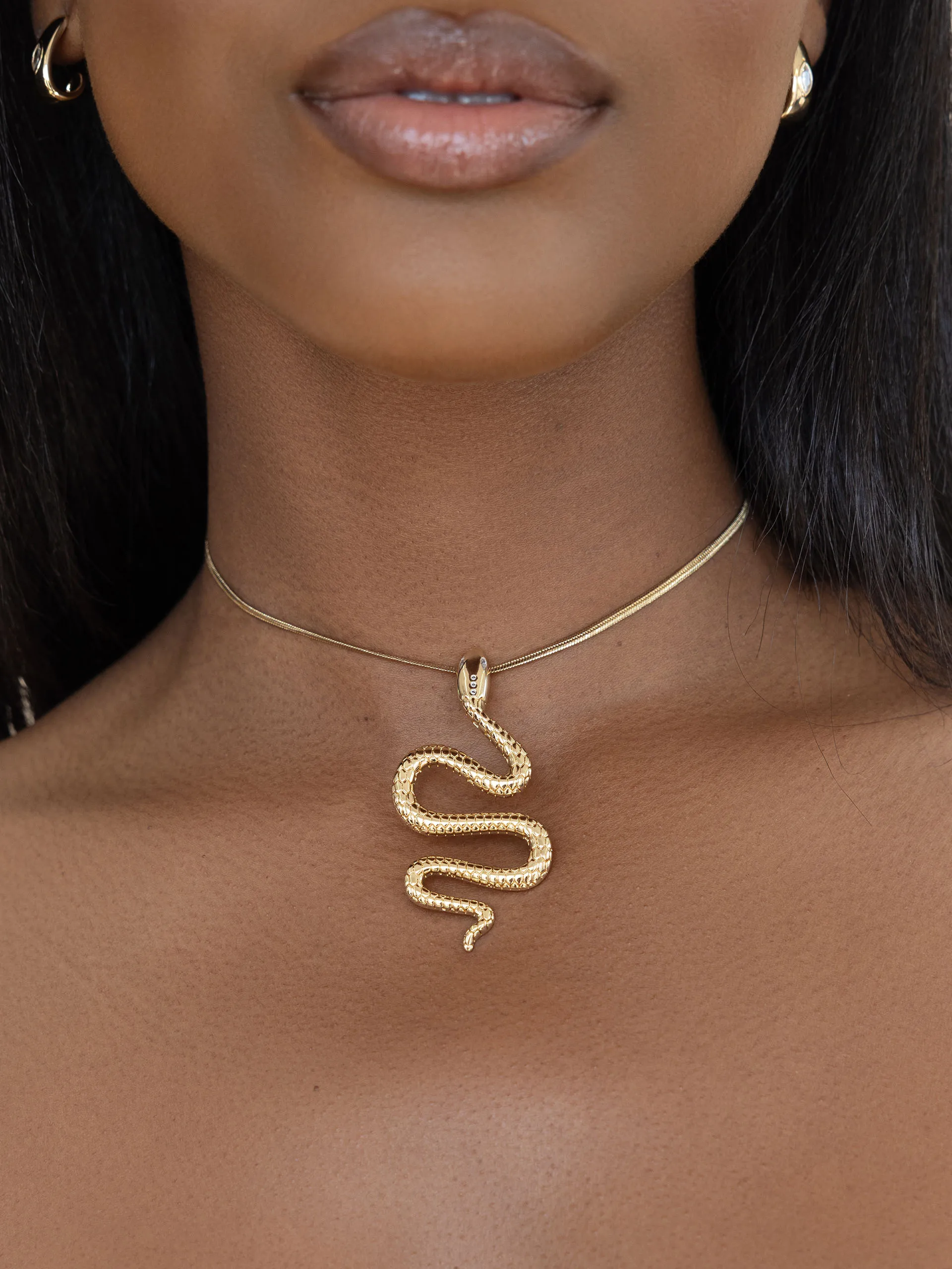 Serpentina Snake Choker Necklace sold by ettika product image thumbnail 2