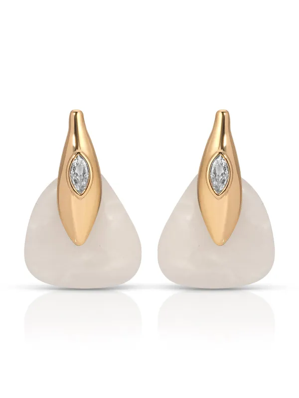 Solstice Earrings in Bone made by ettika