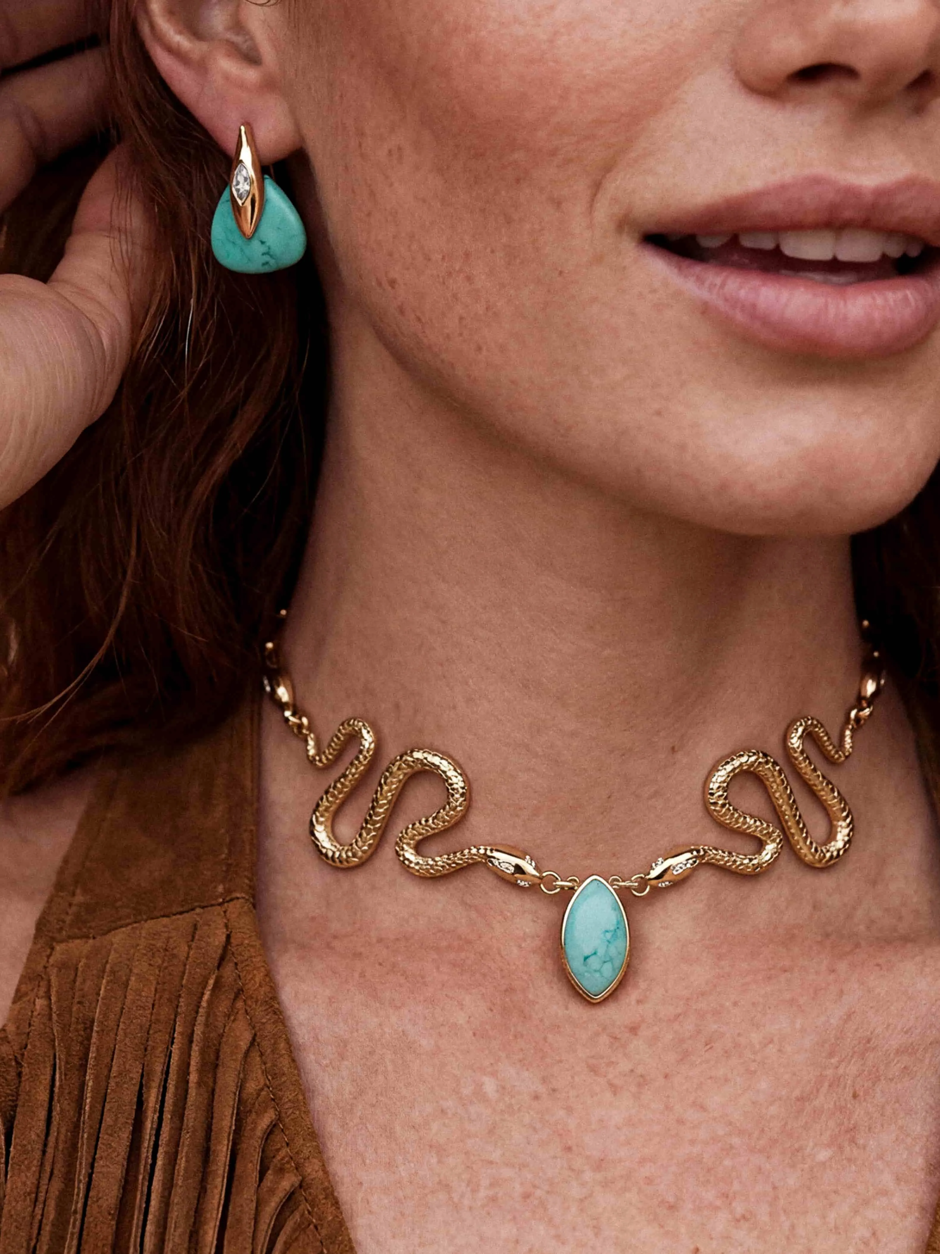 Turquoise Snake Solstice Set sold by ettika product image thumbnail 2