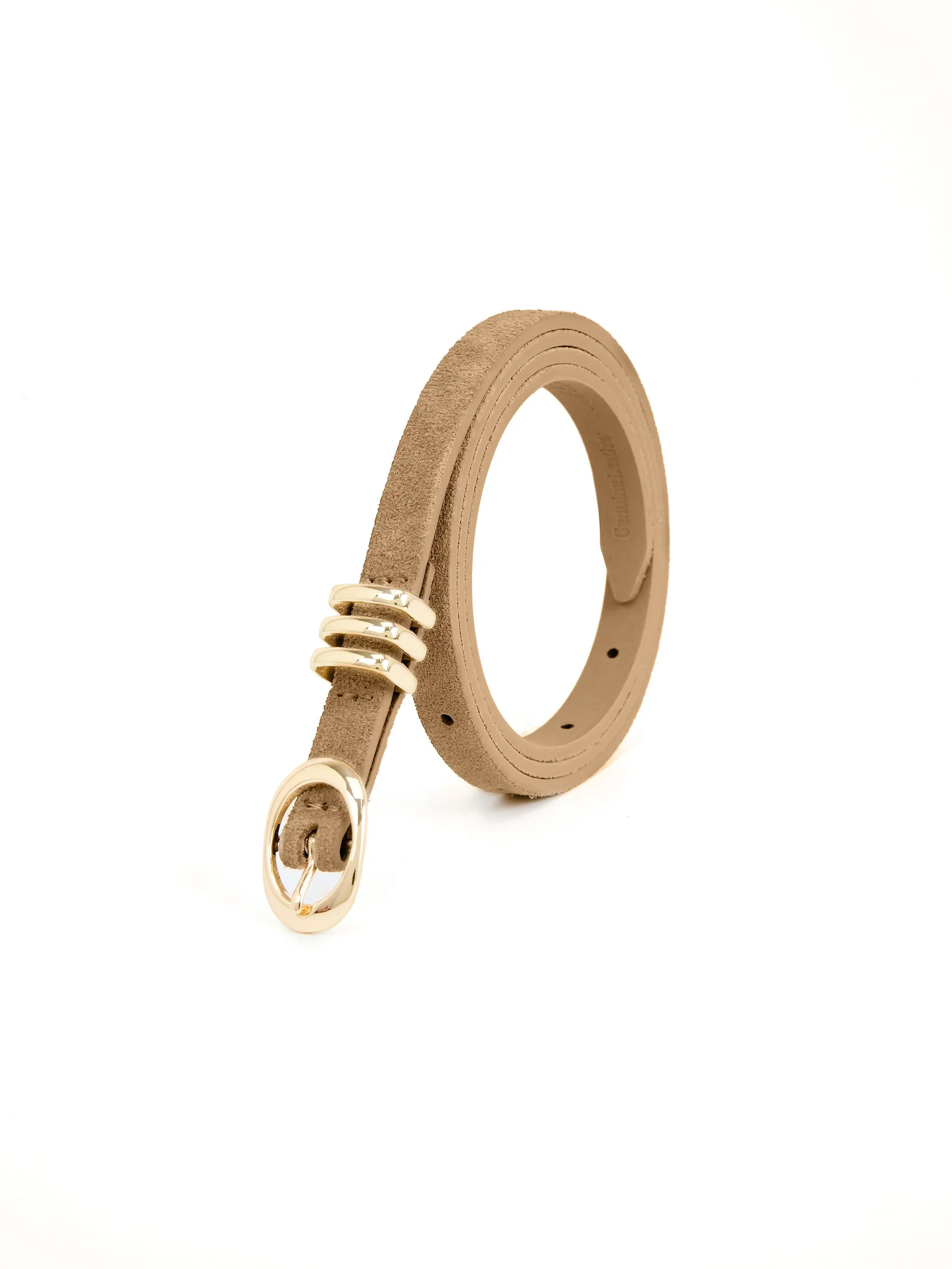 Classic Skinny Belt in Shiitake sold by ettika product image thumbnail 2