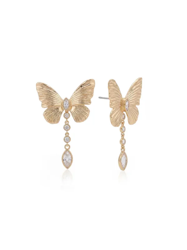 Butterfly Dangle Earrings made by ettika