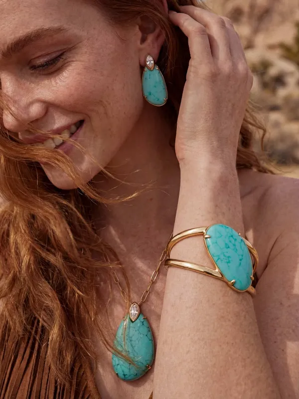 Majestic Stone Set - Pendant Necklace & Earring made by ettika