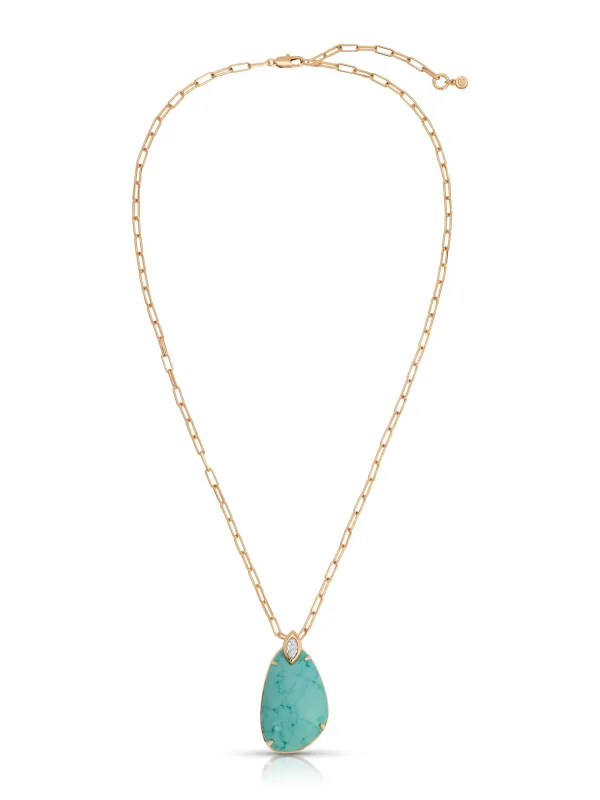 Majestic Stone Pendant Necklace made by ettika