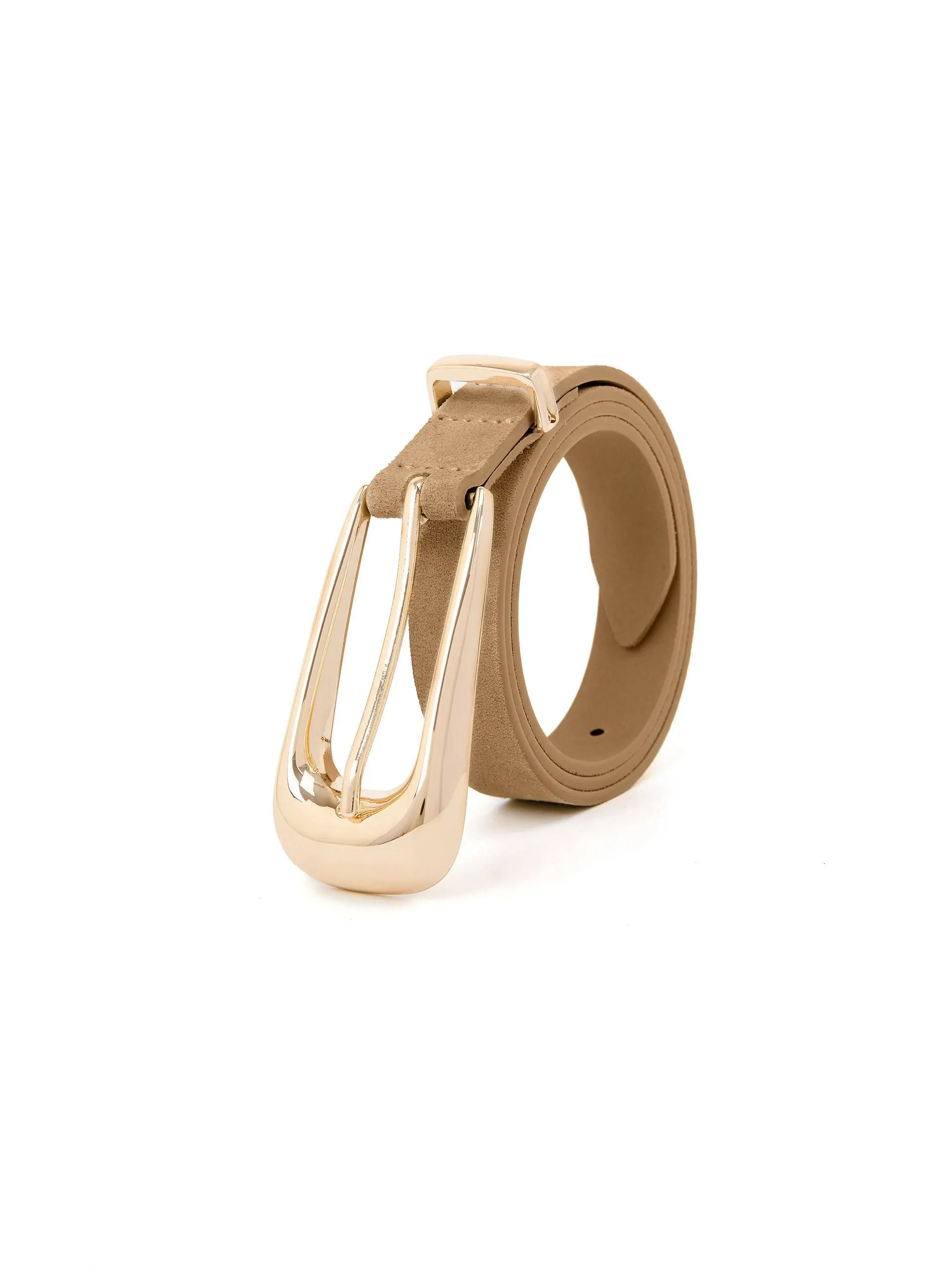 Large Signature Buckle Belt in Shiitake sold by ettika product image thumbnail 2