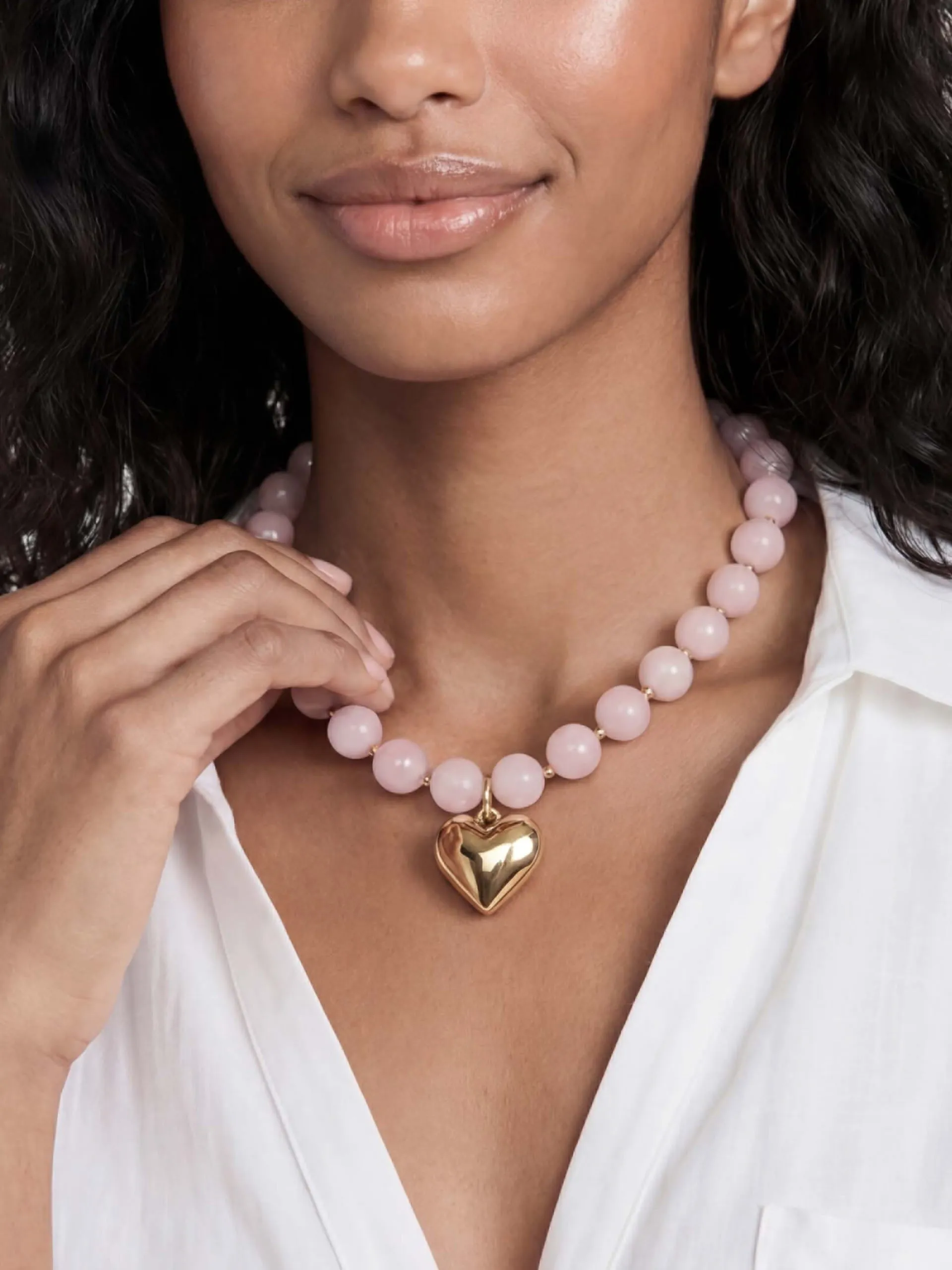 Luck and Love Rose Necklace sold by ettika product image thumbnail 4