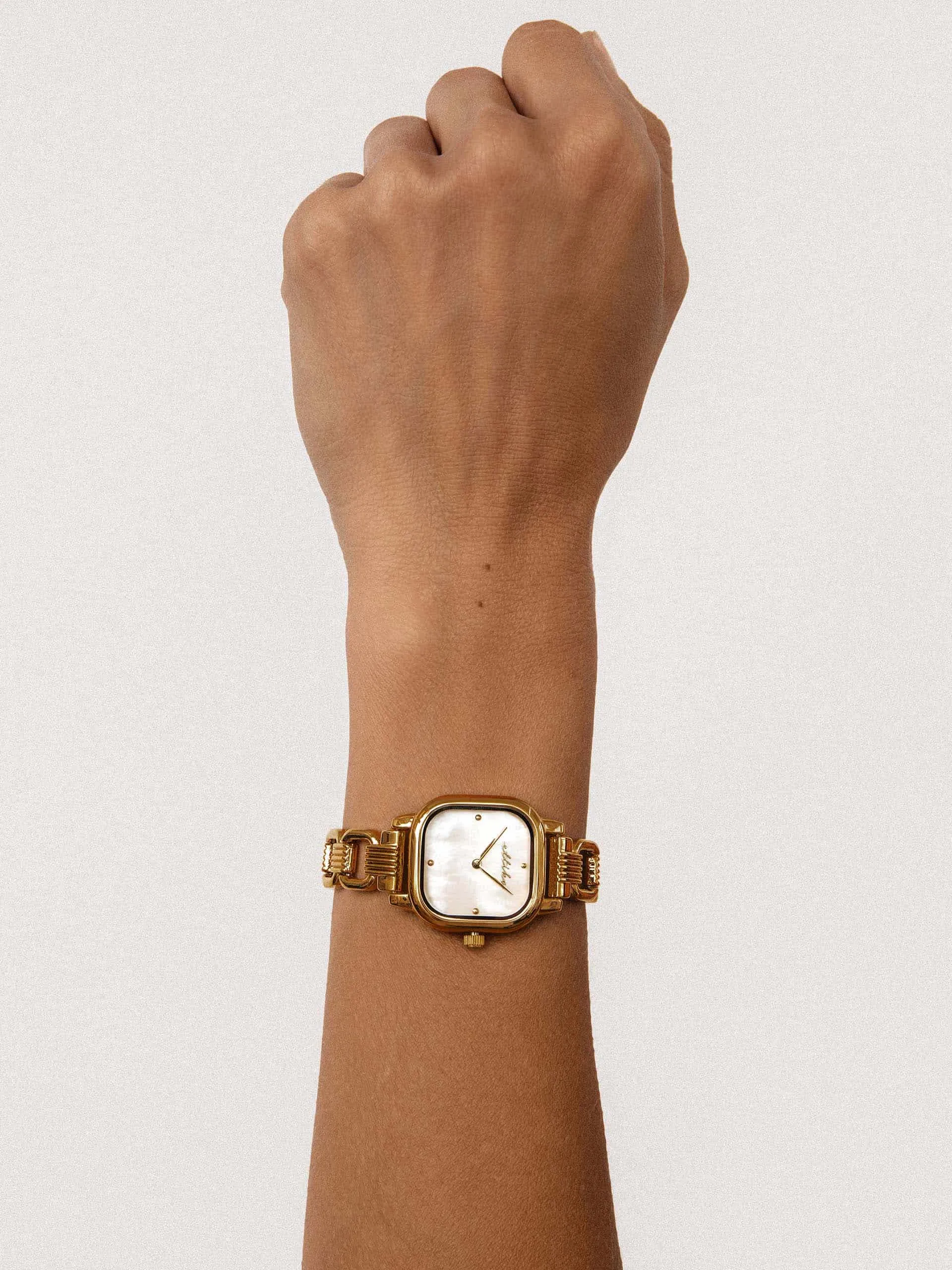 Classic Square Mixed Metal Bracelet Watch sold by ettika product image thumbnail 2