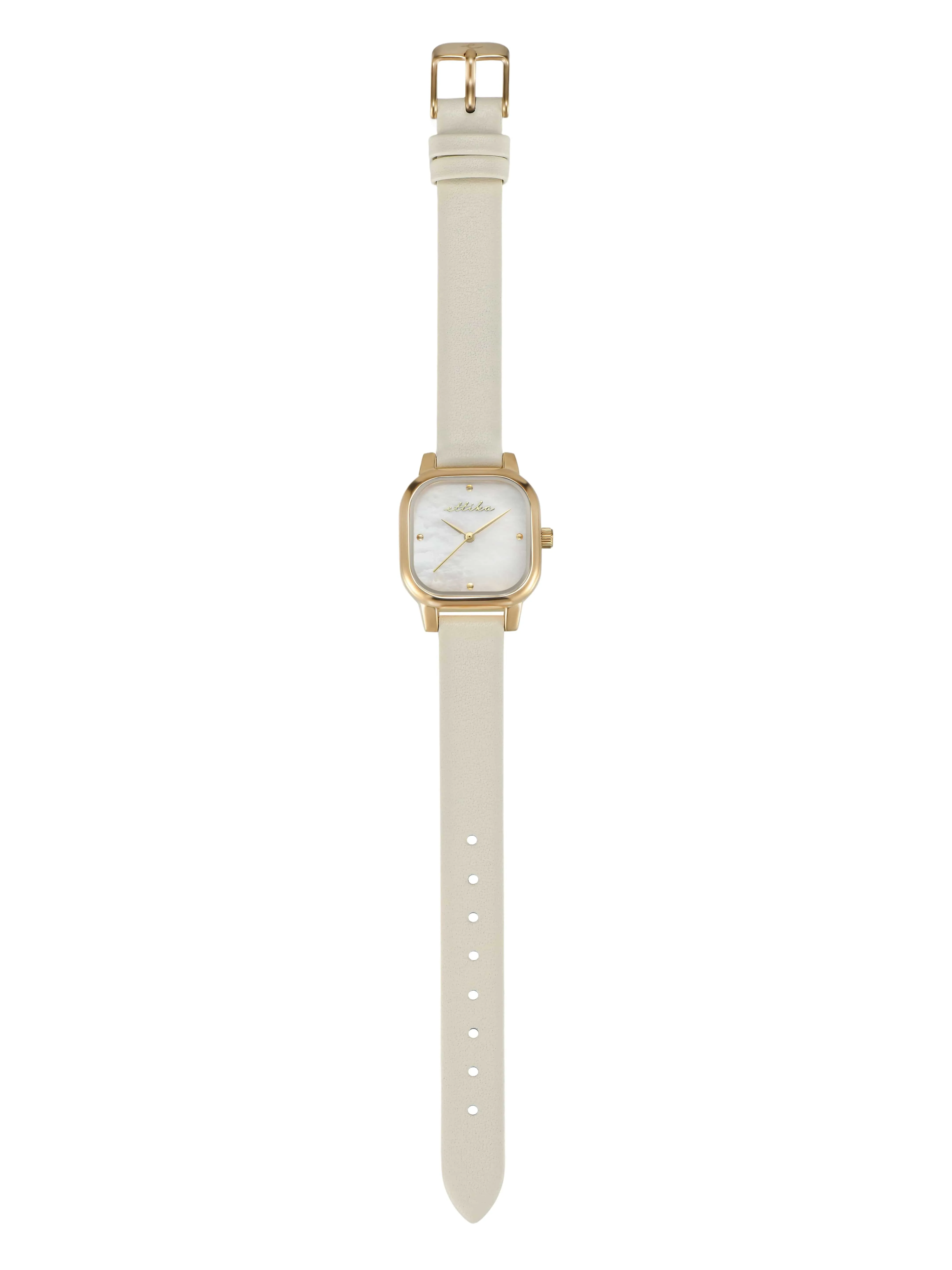 Classic Square Bone Leather Watch sold by ettika product image thumbnail 3