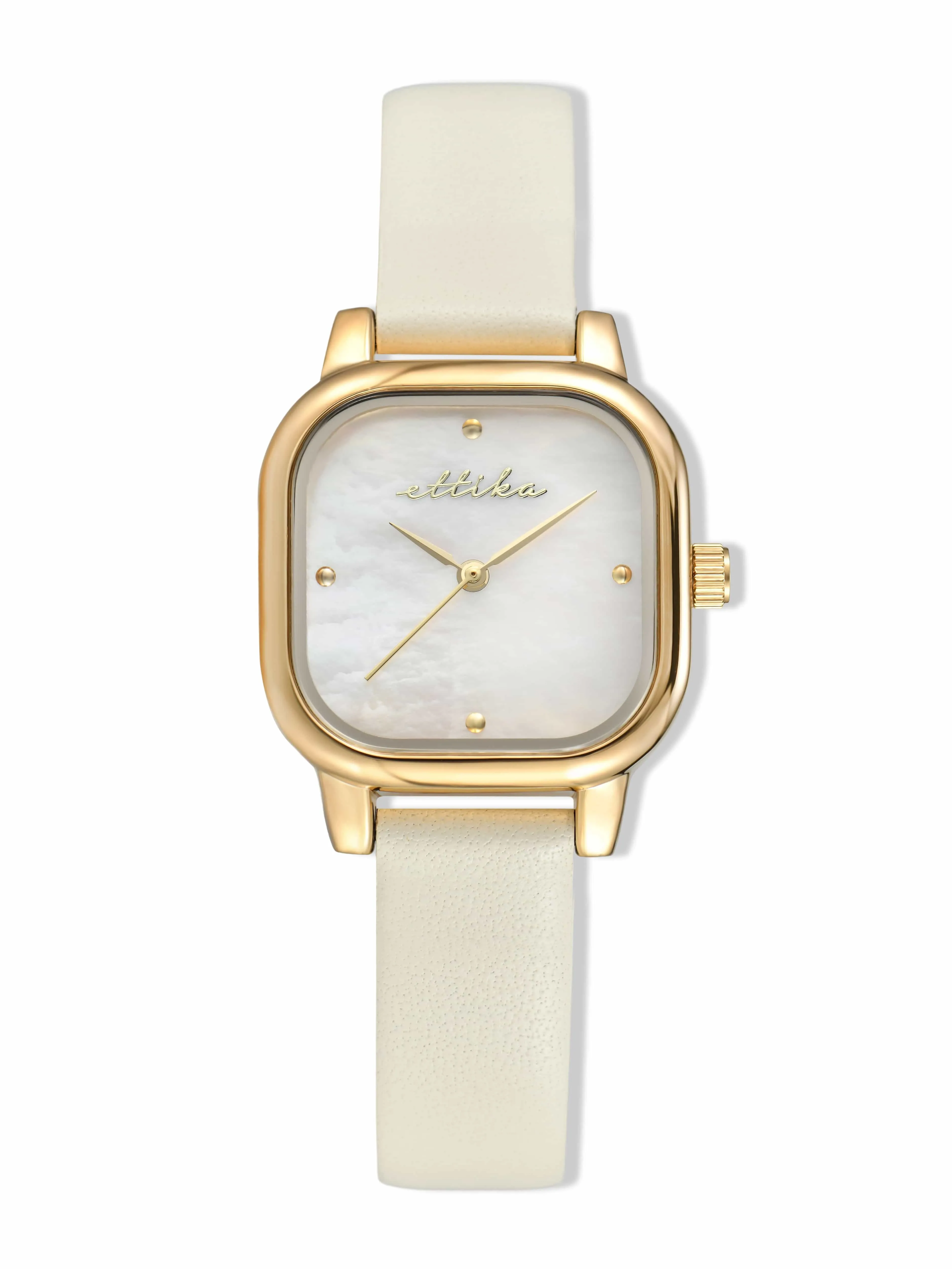 Classic Square Bone Leather Watch sold by ettika