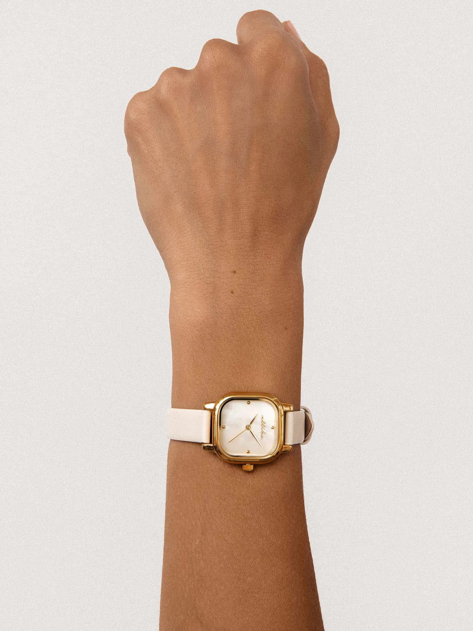 Classic Square Bone Leather Watch sold by ettika product image thumbnail 4