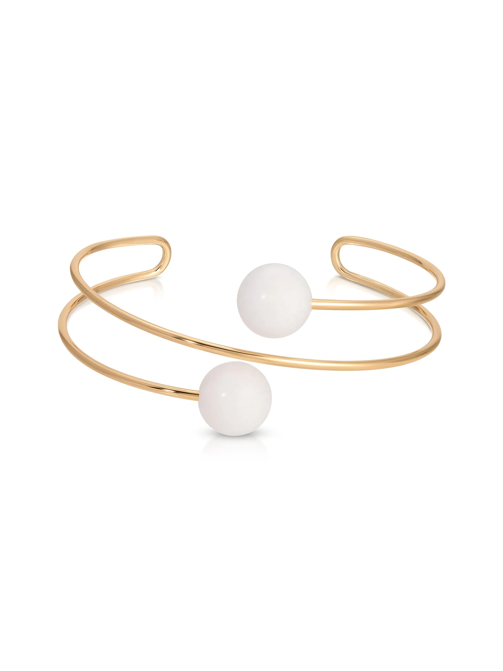 Summer Escape Bone Cuff sold by ettika