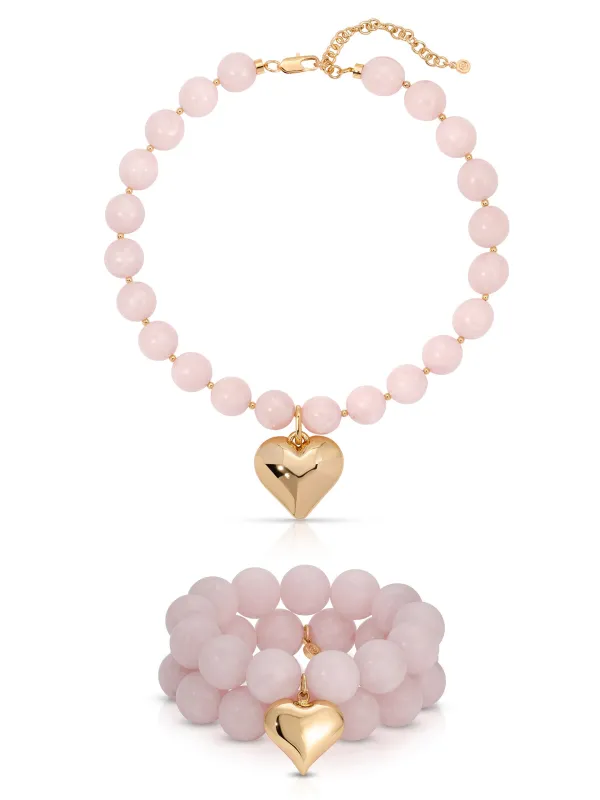 Luck and Love Set in Rose made by ettika