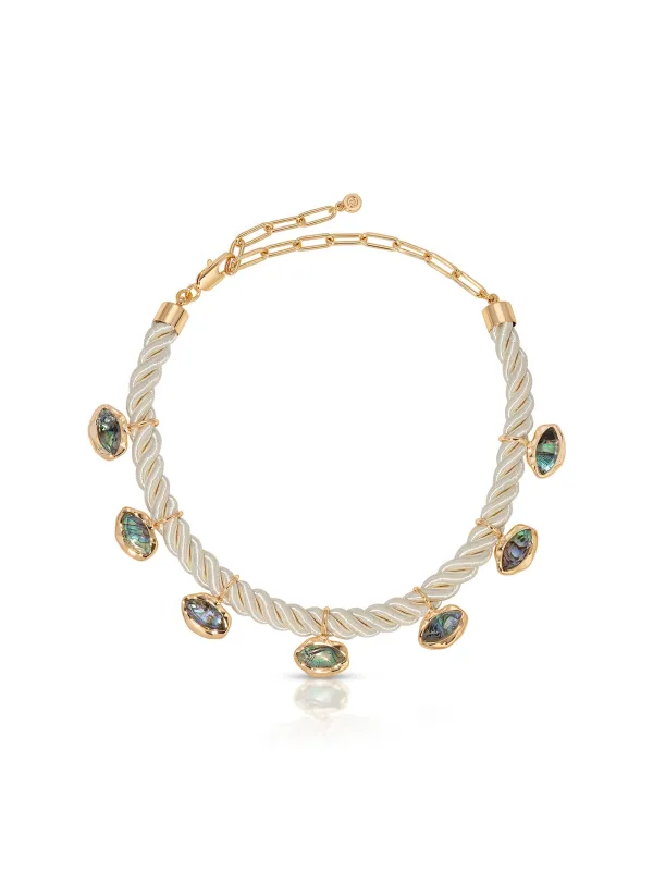 Abalone Luxe Choker made by ettika
