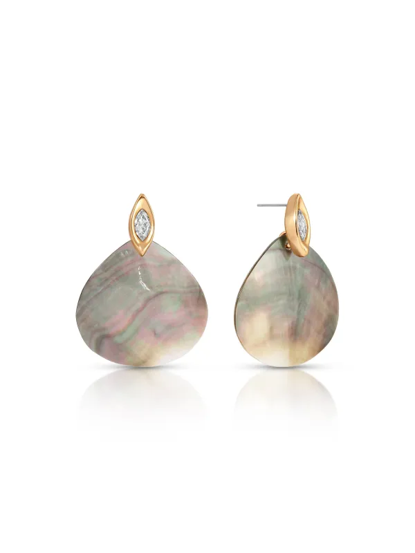Shell Statement Earrings made by ettika