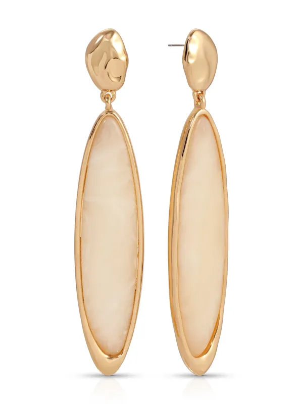 Elongated Drop Earrings made by ettika