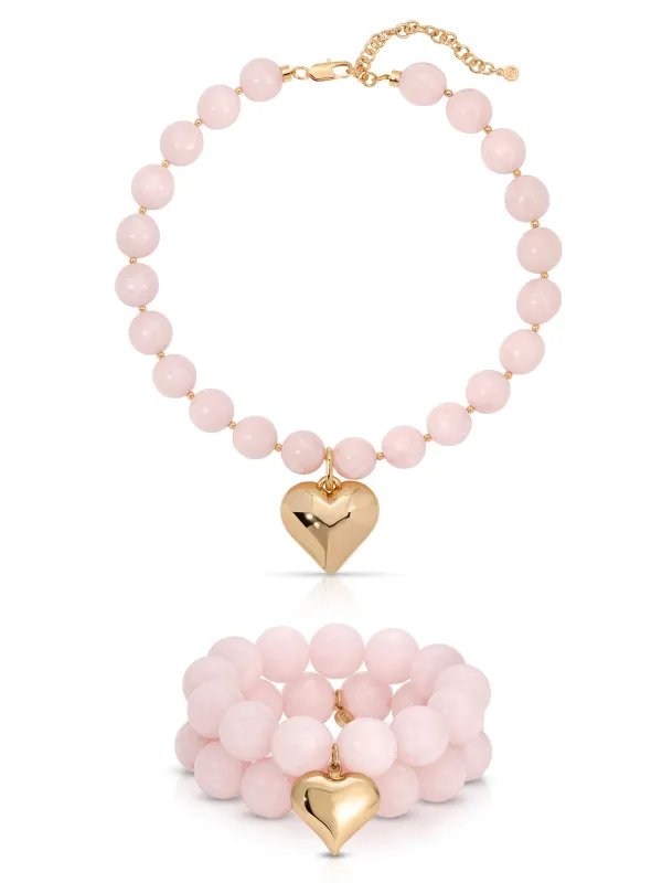 Luck and Love Set in Rose made by ettika