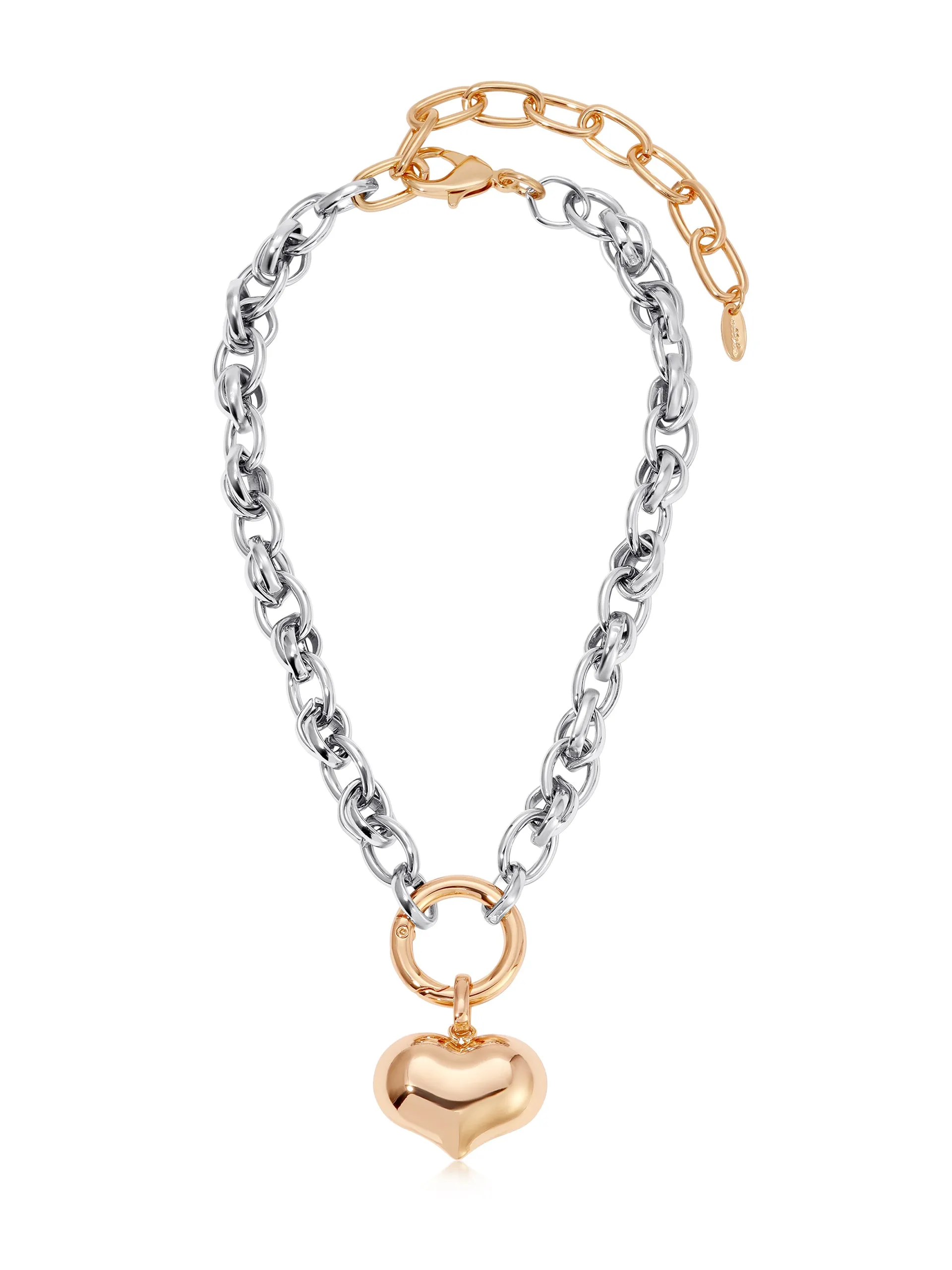 Everyday Mixed Metal Heart Set sold by ettika product image thumbnail 3