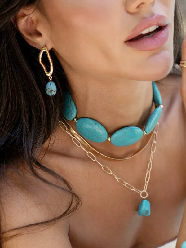 Cascading Turquoise Set made by ettika