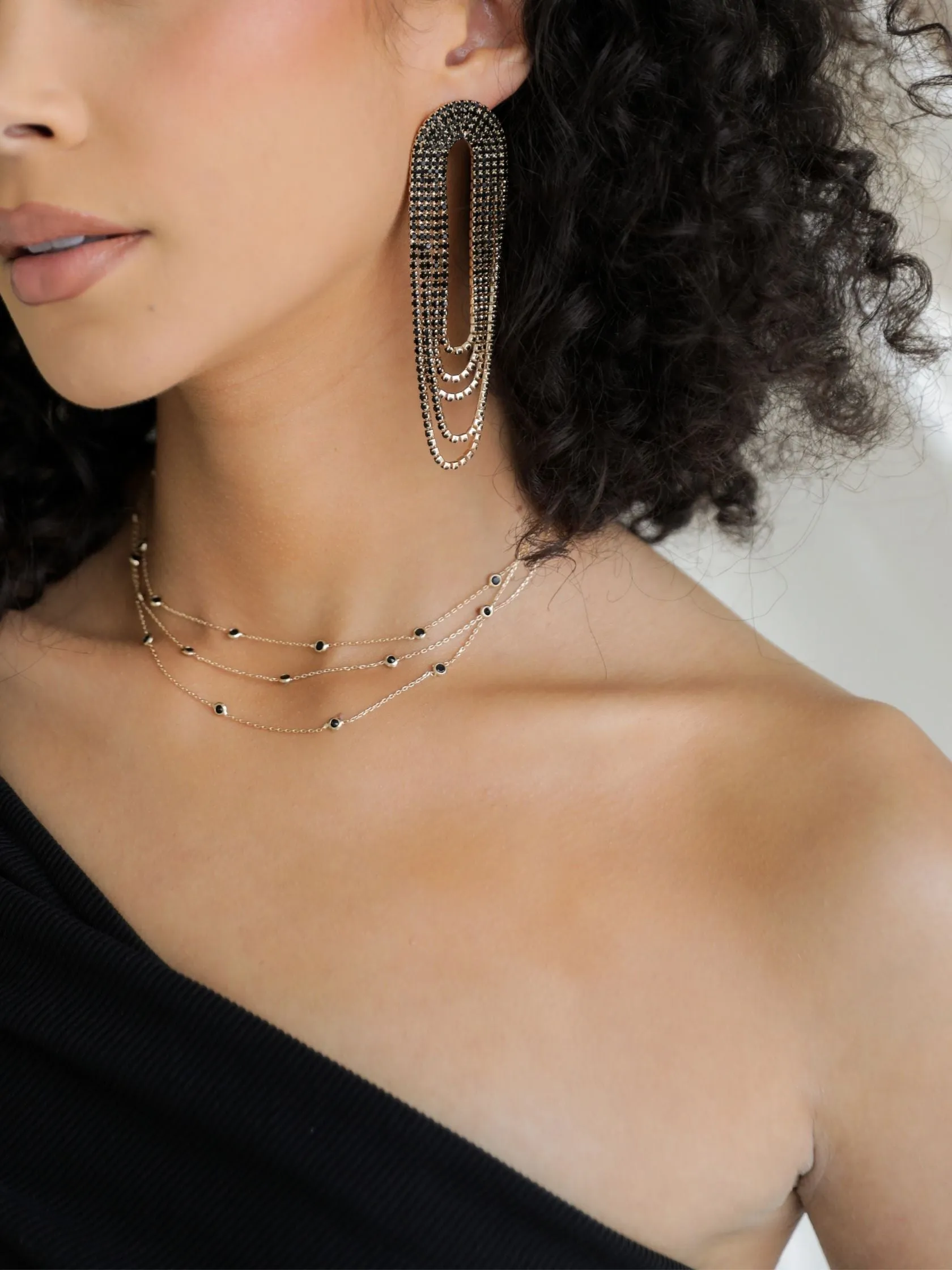 Crystal Fringe Set sold by ettika product image thumbnail 4