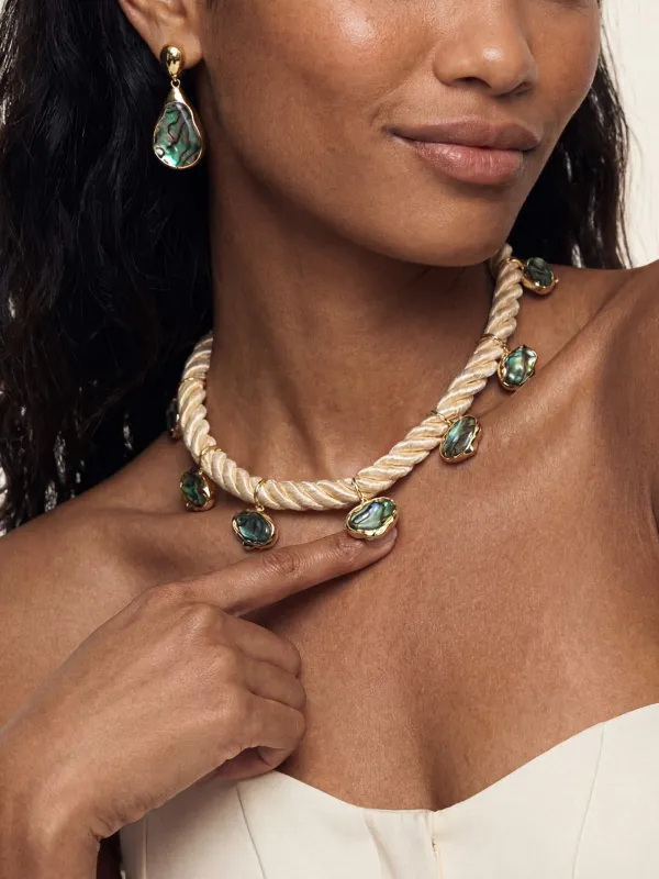 Midnight Luxe Abalone Set made by ettika