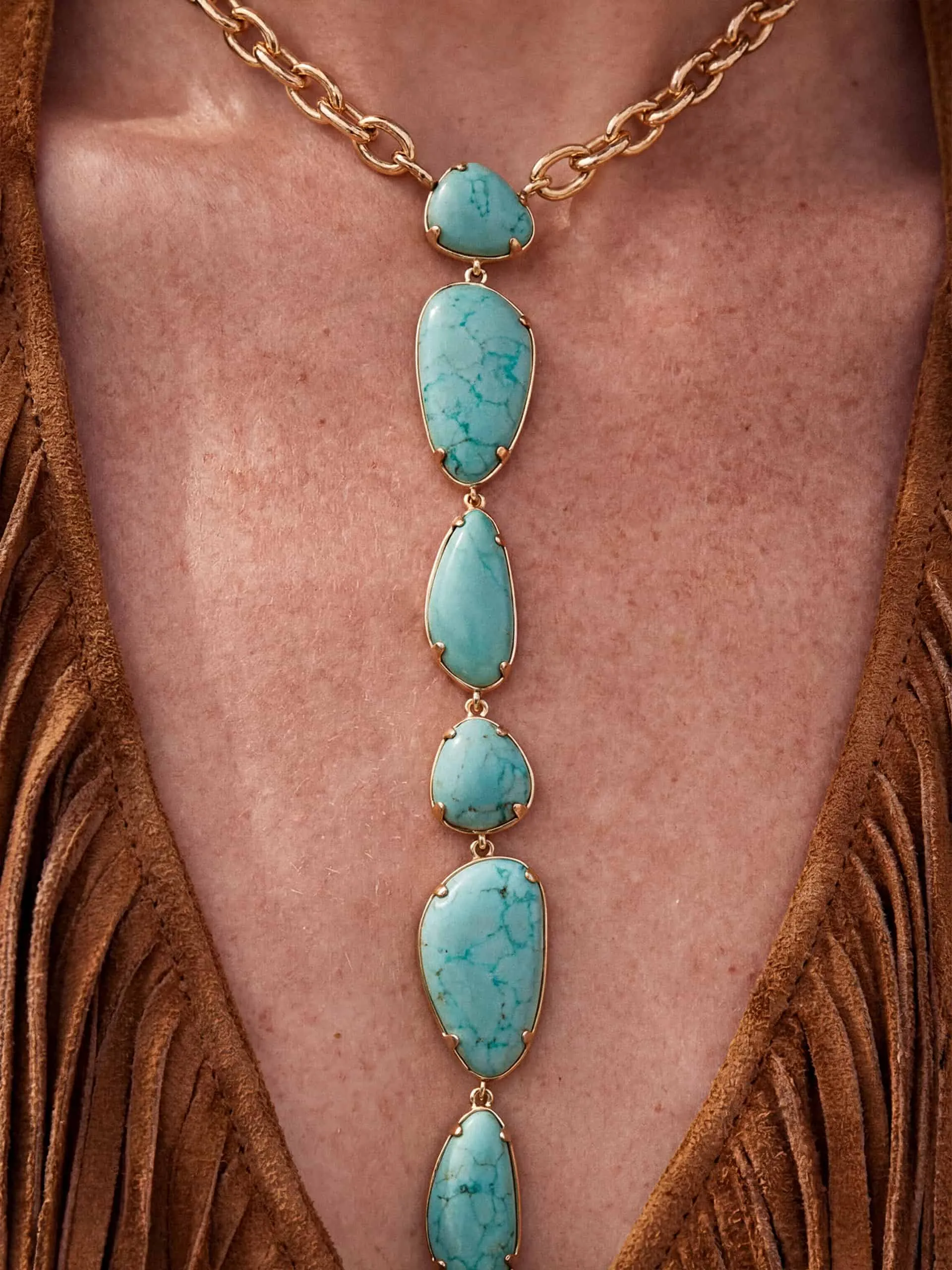 Majestic Stone Set - Necklace & Earring sold by ettika product image thumbnail 4